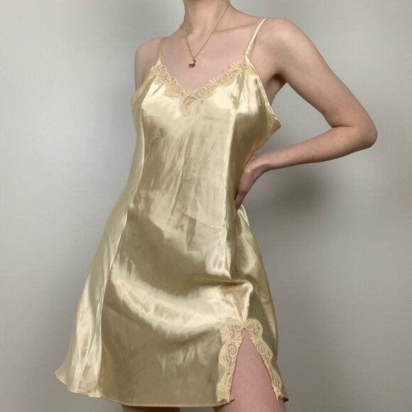 delicates Lingerie Leg Slit Slip Dress - Picture 2 of 5